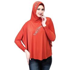 Inficlo Kerudung SKI 471 Busana Muslim Wanita-Orange // Bhn Spandek