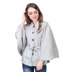 Inficlo Dress Wanita/baju atasan wanita/fashion wanita/best seller SRSx958 Grey