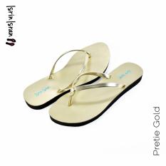 Isrin Isran Sandal Flat Pretie - Gold
