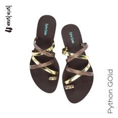 Isrin Isran Sandal Python - Gold
