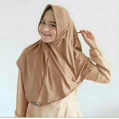 JABAR - FREE ONGKIR Kerudung Hijab Jilbab Instan serut milo coklat muda tali Jokowi adem Wanita nyaman di pakai sma smp hijabers Linen Ruby Square Motif Corak Bunga Warna Termurah Murah Laris Dan Terlaris Best Seller Muslimah Modis Kekinian FREE COD