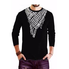 Jackdow - Kaos distro Sorban Black Lengan Panjang Unik - Hitam