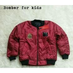 JACKET BOMBER ANAK MERAH MAROON