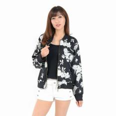 jacket bomber vicka hitam