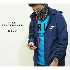 Jacket Jaket Sweater Hoodie Pria Parasut Nike Navy - Ffutdr