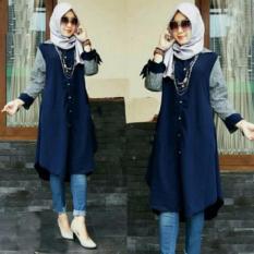 Jakarta Couple - Baju Tunik Wanita Navy HF