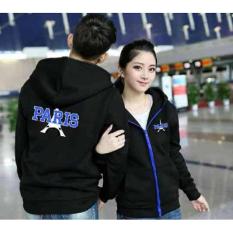 Jakarta Couple - Jaket Couple New Paris Hitam / Baju Couple Murah /