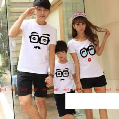 Jakarta Couple - Kaos Couple Family Kacamata White