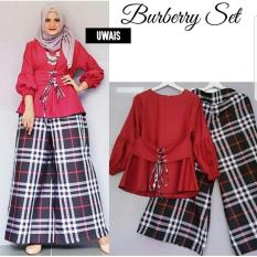 Jakarta Couple - Stelan Wanita Berry Lilit / Baju Atasan + Celana