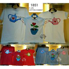 Jakarta Couple - T-shirt Couple Terbaru / Familiy Couple 1 Anak / Kaos Keluarga / Kaos Family Tanaman REAL PIC