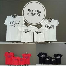 Jakarta Couple - T-shirt Couple Terbaru / Familiy Couple 2 Anak / Kaos Keluarga / Kaos Mom & Kid REAL PIC