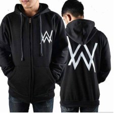 Jaket Alan Walker Hoodie Zipper Black