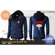 Jaket Anime Uchiha Clan Double Zipper Navy Best Seller - JMM