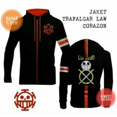 Jaket Anime One Piece Trafalgar Law Corazon Hoodie - Best Seller