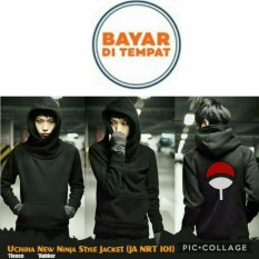 Jaket Anime Uchiha Ninja Black Hoodie