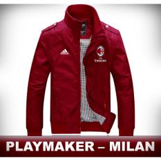 Jaket Bola AC Milan Parasut waterproof Playmaker