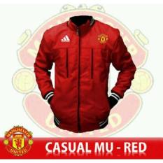 Jaket Bola Casual Mu Merah - Db6b9c