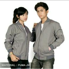 Jaket Bomber Couple Parasut Boomber Parasit - Grey