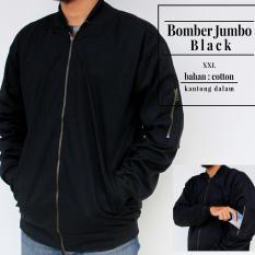 Jaket bomber pria / Bomber Bigsize Hitam