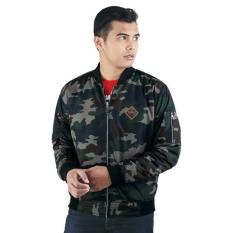 Jaket Bomber Pria Cowok Cowo Keren Jacket Warna Hijau Komb RSE 061 RZ