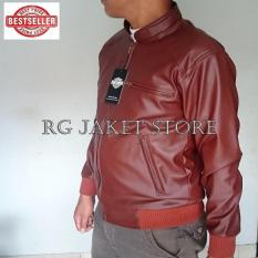 Jaket Bomber Pria Semi Kulit Polos Distro Bandung Pilot Murah Terbaru