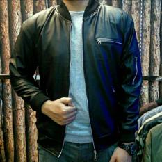 Jaket Bomber Semi Kulit Pria