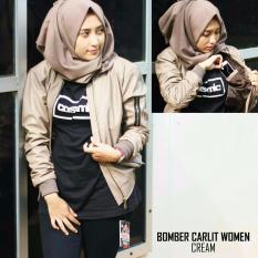 Jaket bomber wanita kulit viena ( leather syntetich ) murah