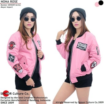 Price Checker Jaket Bomber Wanita Sensor Mayer Pink pencari harga - Hanya Rp205.200