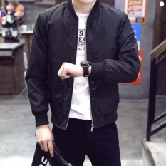Jaket Boomber Warna Hitam - Jaket Bahan Parasut - Jaket High Quality - Jaket Murah