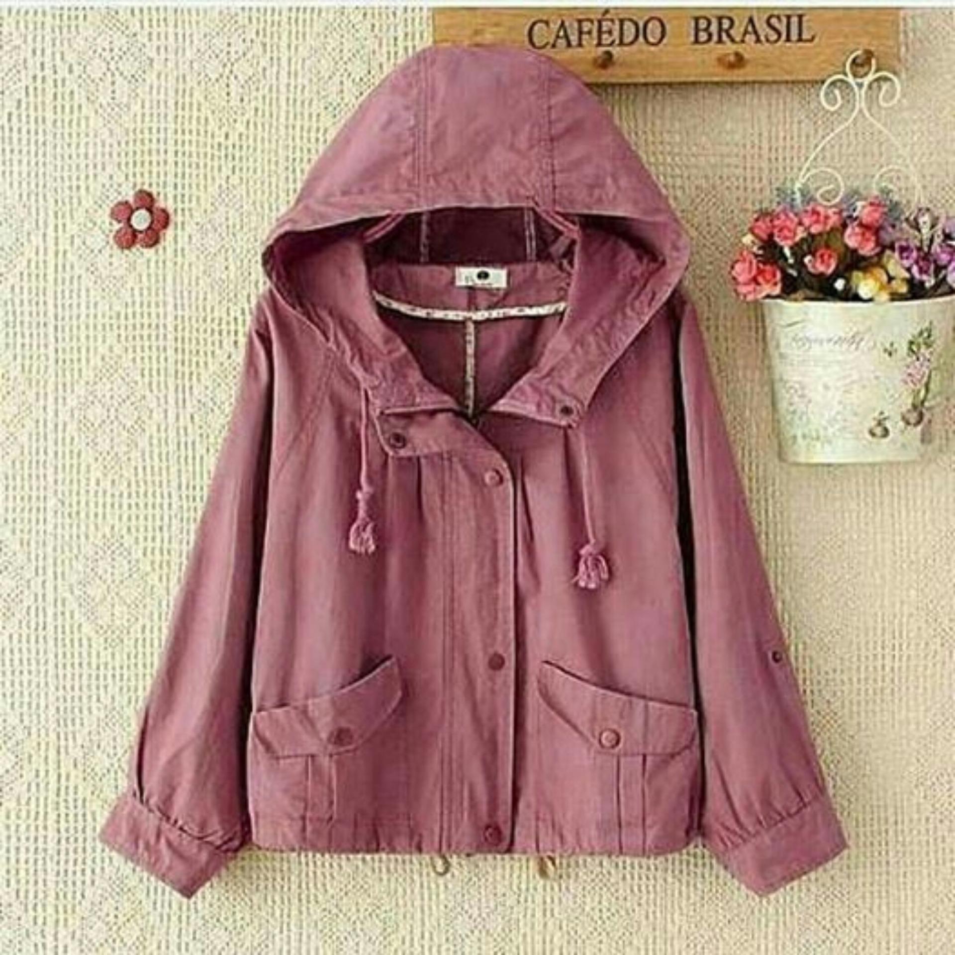 Jaket Wanita Cafedo Parka Brazil l Jaket Perempaun Canvas Termurah PROMO