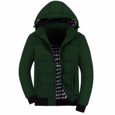jaket conmembol hijau army polos,jaket polos ,parasut, waterproof, pria, terbaru