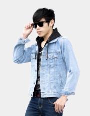 Jaket Denim Hoodie Pria- Jaket Jeans- Jaket Levis- Jaket Denim Ariel