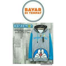 Jaket doraemon grey blue hoodie Best Seller