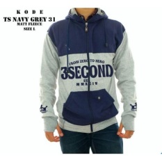 Jaket Fleece / Sweater / 3 Second Navy - Abu
