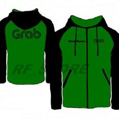 JAKET GRAB REGLAN BARU BONUS NAMA