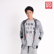 Ramayana - Raf - Jaket Hoodie Corak Baby Terry Hitam - Raf (07969565)