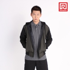 Ramayana - Raf - Jaket Hoodie Polos Flish Hijau Army - Raf (07968108)