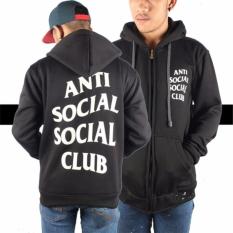 Jaket Hoodie Zipper Anti Social Social Club