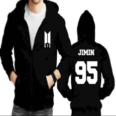 Jaket Hoodie Zipper BTS Jimin 95 (New Logo)