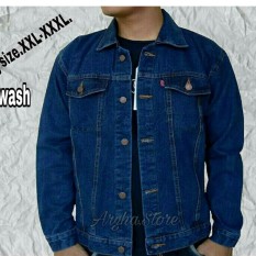 Jaket jeans Denim Cowok / Pria Bigsize Jumbo