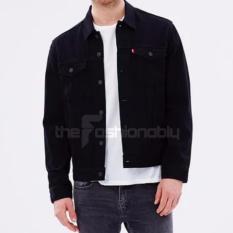 Jaket Jeans Denim Hitam Pekat Pria - Premium Quality