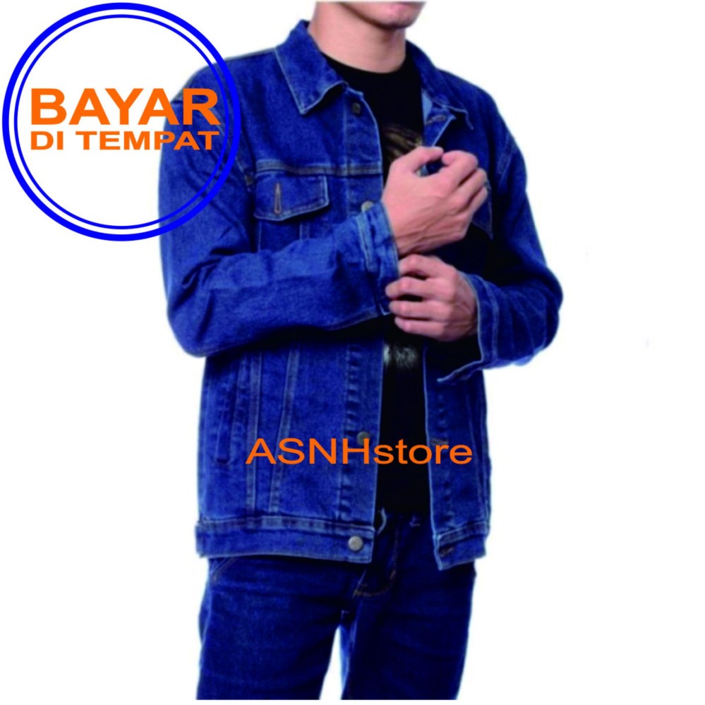 Jaket Jeans / Denim Pria [Blue/biowosh]