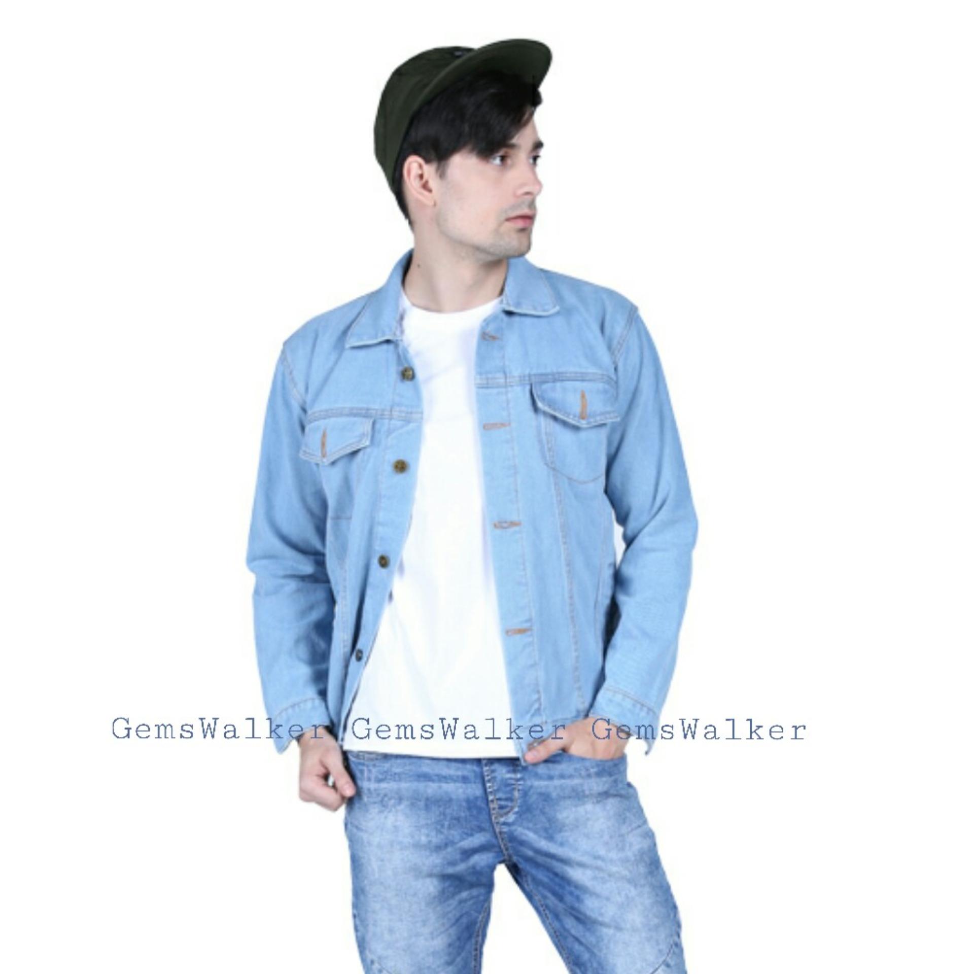 Jaket Jeans Denim Pria Trucker Regular Best Seller