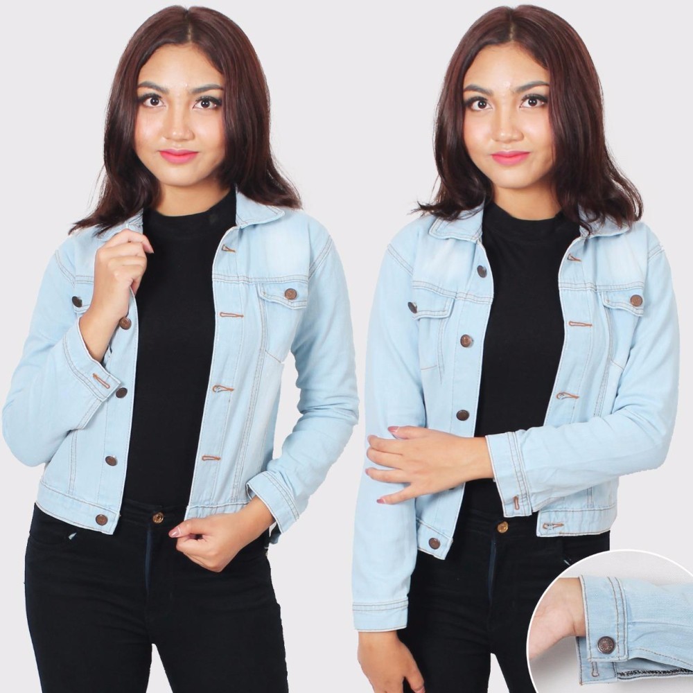 jaket jeans denim wanita model terbaru