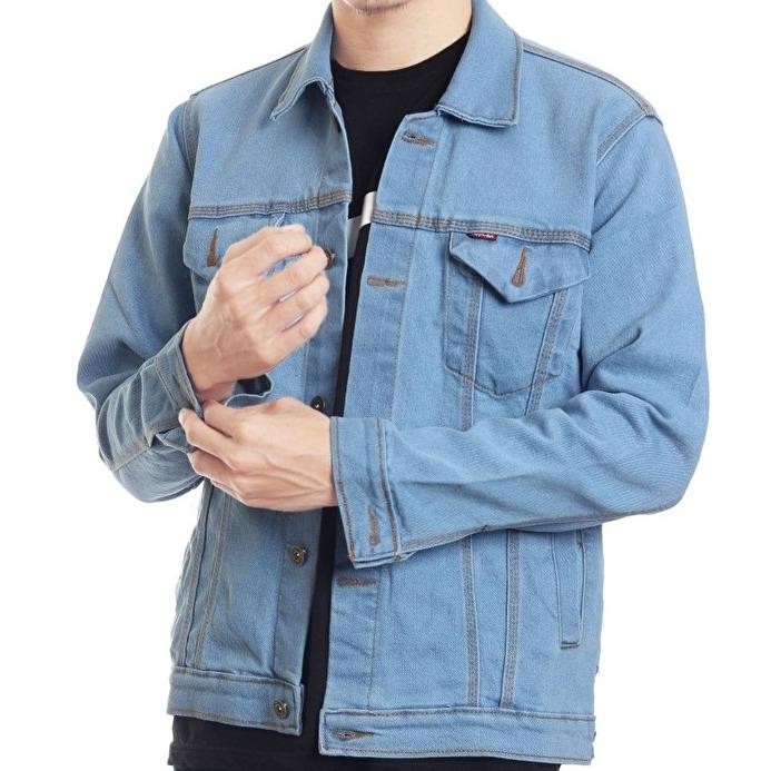 Jaket Jeans / Jaket Denim / Jaket Pria [Black] [Light Blue / Bioblits] [Blue / Biowosh] [Blueblack / Garment] Size S, M, L, XL