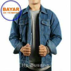Jaket jeans pria - biru