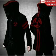 Jaket Jubah Hoodie Anime Naruto Sharingan Uchiha Hitam - 57Bdd9