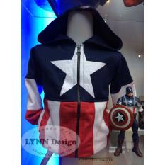 Lynn Design - Jaket kostum anak laki-laki Captain America