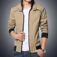 Jaket Kulit - Blazer Jacket Zipper Executive Style - Krem
