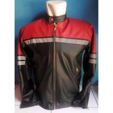 Jaket Kulit Motor AJ Anak Jalanan Kawasaki Ninja Merah